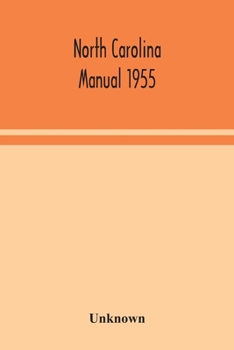 Paperback North Carolina Manual 1955 Book