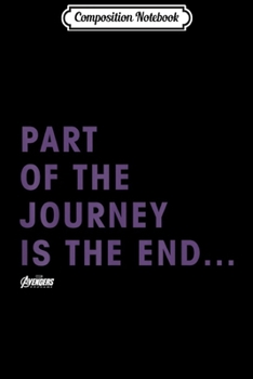 Paperback Composition Notebook: Marvel Avengers Endgame Movie Quote Graphic Journal/Notebook Blank Lined Ruled 6x9 100 Pages Book