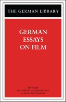 Paperback German Essays on Film Book