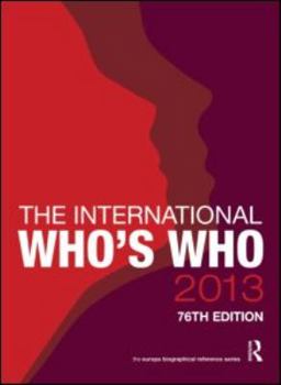 Hardcover The International Who's Who Book