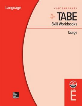 Hardcover Tabe Skill Workbooks Level E: Usage (10 Copies) Book