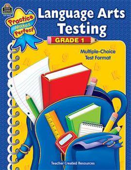 Paperback Language Arts Testing, Grade 1 Book