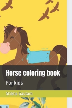 Paperback Horse coloring book: For kids Book