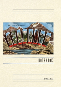 Paperback Vintage Lined Notebook Greetings from Colorado Book