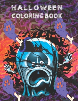Paperback Halloween Coloring Book: Halloween Coloring Books for Adults Book