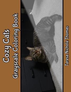 Paperback Cozy Cats Grayscale Coloring Book