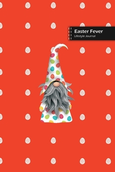 Easter Fever Lifestyle Journal, Blank Write-in Notebook, Dotted Lines, Wide Ruled, Size (A5) 6 x 9 In (Orange)