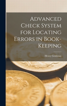 Hardcover Advanced Check System for Locating Errors in Book-Keeping Book