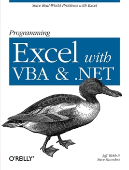 Paperback Programming Excel with VBA and .Net: Solve Real-World Problems with Excel Book