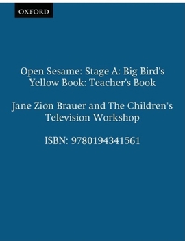 Paperback Open Sesame: Big Bird's Yellow Book: Teacher's Book