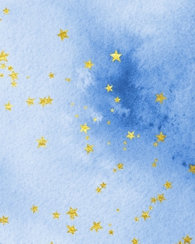 Starry Painted Skies Composition Notebook - Large Ruled Notebook - 8x10 Lined Notebook (Softcover Journal / Notebook / Diary)