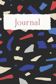 Modern Terrazzo 6 x 9 inch Journal, 200 Pages, Wide Ruled, Soft Cover