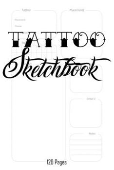 Tattoo Notes Paper Notebook, Journal, Diary | 6“ x 9“ | 120 Pages: This paper notebook is useful for work or at home