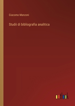 Paperback Studii di bibliografia analitica [Italian] Book