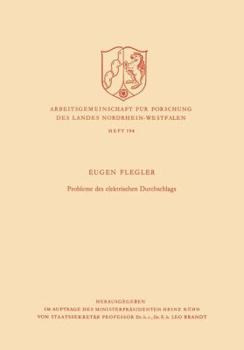 Paperback Probleme Des Elektrischen Durchschlags [German] Book