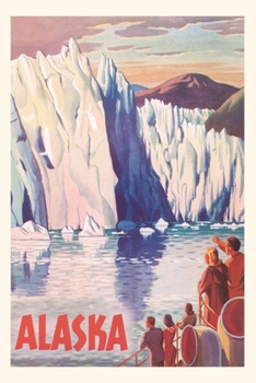Paperback Vintage Journal Alaska Travel Poster Book