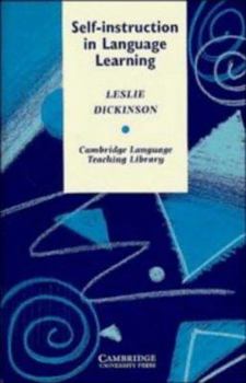 Self-instruction in Language Learning (Cambridge Language Teaching Library) - Book  of the Cambridge Language Teaching Library