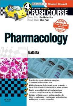 Paperback Crash Course: Pharmacology Updated Print + eBook Edition Book
