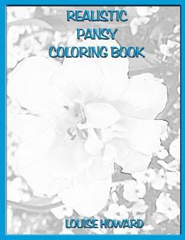 Paperback Realistic Pansy Coloring Book