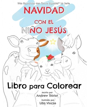 Paperback Navidad con el Niño Jesús: Libro Para Colorear [Spanish] [Large Print] Book