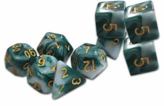 Hardcover Thracian Smokey Sacrifice Dice - Traditional 9-Set Book