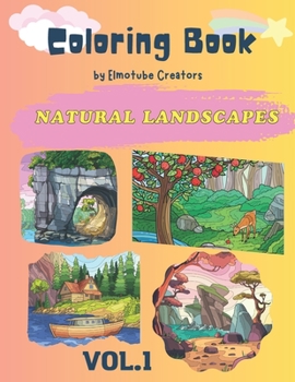 Paperback Coloring Book of Natural Landscapes: A Coloring Book for Nature Enthusiasts [Large Print] Book