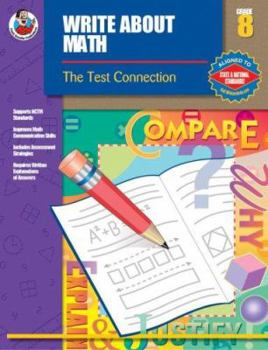 Paperback Write about Math, Grade 8 Book