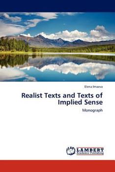 Paperback Realist Texts and Texts of Implied Sense Book