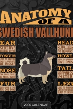 Anatomy Of A Swedish Vallhund: Swedish Vallhund 2020 Calendar - Customized Gift For Swedish Vallhund Dog Owner