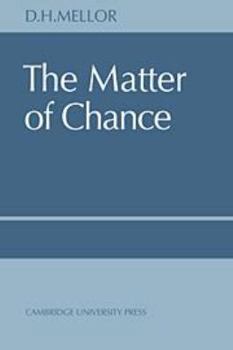 Hardcover The Matter of Chance Book