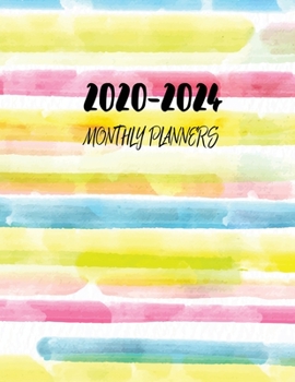 Monthly Planners 2020-2024: 60 Months For Planner budget, small diary for note of the Weekly notes or schedule meetings