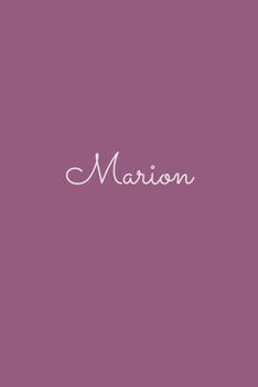 Marion: notebook with the name on the cover, elegant, discreet, official notebook for notes, dot grid notebook,
