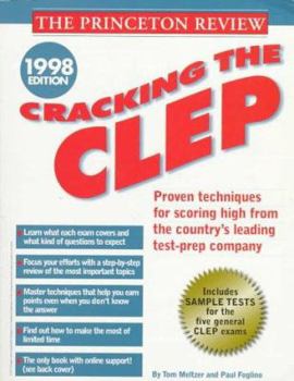 Paperback Cracking the CLEP, 1998 Edition Book