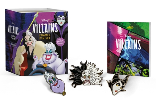 Paperback Disney Villains Enamel Pin Set [With Book(s)] Book