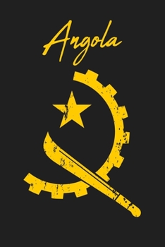 Paperback Angola: Cog and Machete Emblem 120 Page Lined Note Book