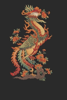 Dragon Phoenix Vintage Lined Notebook