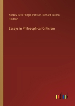 Paperback Essays in Philosophical Criticism Book