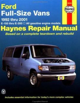 Paperback Ford Vans, 1992-2001: Models Covered: E-150, E-250 and E350 Econoline Vans with 4.2l V6, 4.9l Inline Six-Cylinder, 5.0l Book