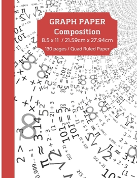 Paperback Graph Paper Composition: Grid Paper Notebook, Quad Ruled 5 Squares Per Inch 5x5, 120 Pages, For Math Students Large (8.5" x 11" ) . Book