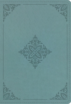 Imitation Leather ESV Large Print Compact Bible (Trutone, Paris Sky, Fleur-De-Lis Design) Book
