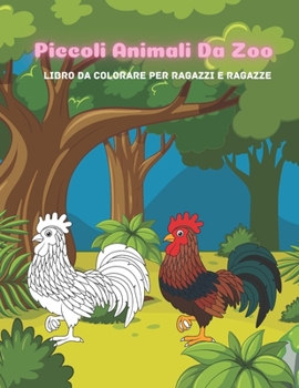 Paperback Piccoli Animali Da Zoo - Libro da colorare per ragazzi e ragazze [Italian] Book