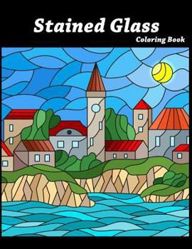 Paperback Stained Glass Coloring Book: Art Nouveau Coloring For Adults/Kids Book