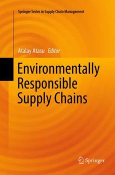 Paperback Environmentally Responsible Supply Chains Book
