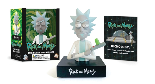 Paperback Rick and Morty Talking Rick Sanchez Bust [With Battery] Book