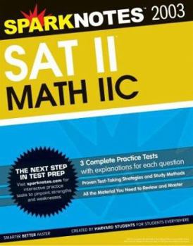 Spark Notes SAT II Math IIc (SparkNotes Test Prep) - Book  of the SparkNotes Test Prep