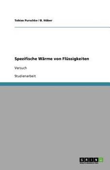 Paperback Spezifische Wärme von Flüssigkeiten: Versuch [German] Book