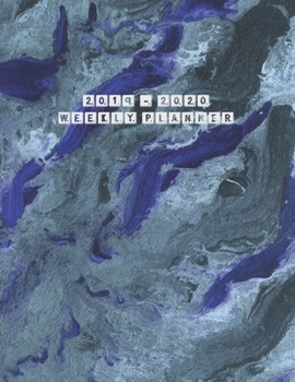 2019-2020 Weekly Planner: Sept 1, 2019 to Dec 31, 2020 - Weekly View Planner, Organizer, Agenda & Diary - Academic School Year - 16 Month Calendar Schedule - Student Planner - Abstract Art Painting Gr