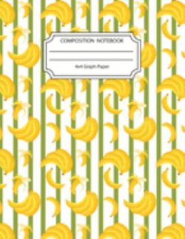 Paperback Composition Notebook 4x4 Graph Paper: Going Bananas Notebook 8.5 X11 Inches Blank Lined Writing Book