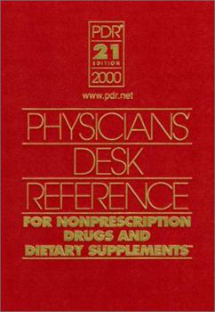 Hardcover PDR for Nonprescription Drugs & Dietary Supplement 2000 Book