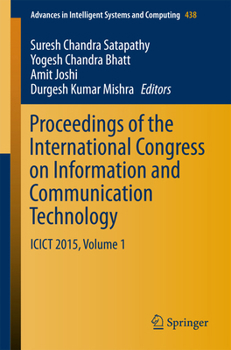 Paperback Proceedings of the International Congress on Information and Communication Technology: Icict 2015, Volume 1 Book